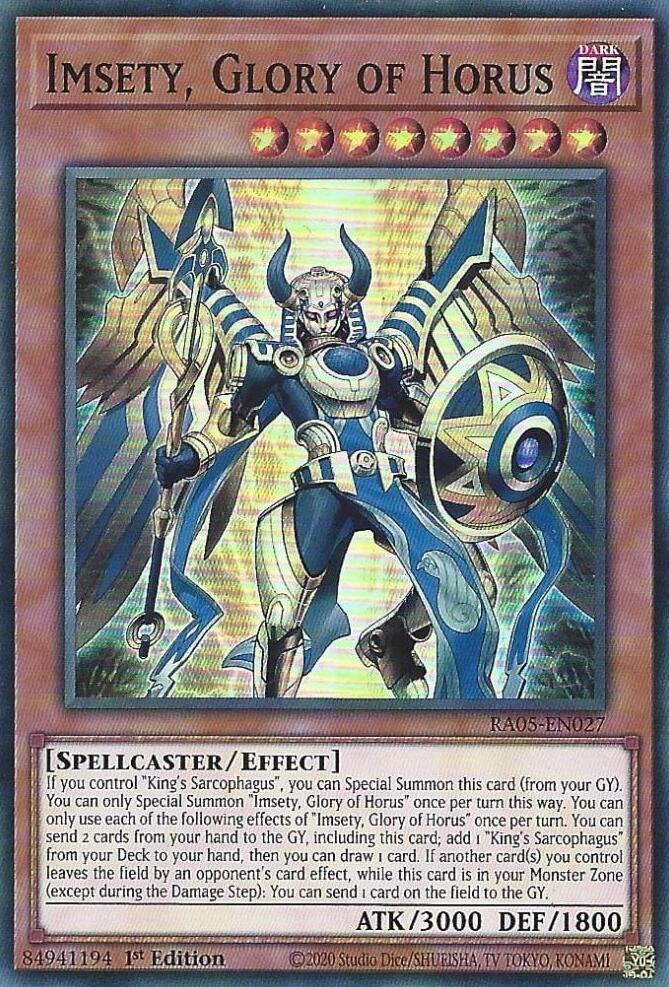 Imsety, Glory of Horus [RA05-EN027] Super Rare | Exor Games New Glasgow