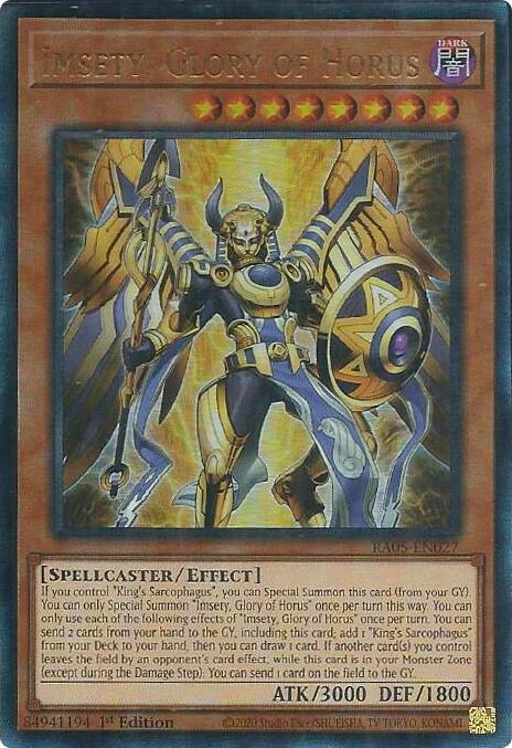 Imsety, Glory of Horus (Ultimate Rare) [RA05-EN027] Ultimate Rare | Exor Games New Glasgow