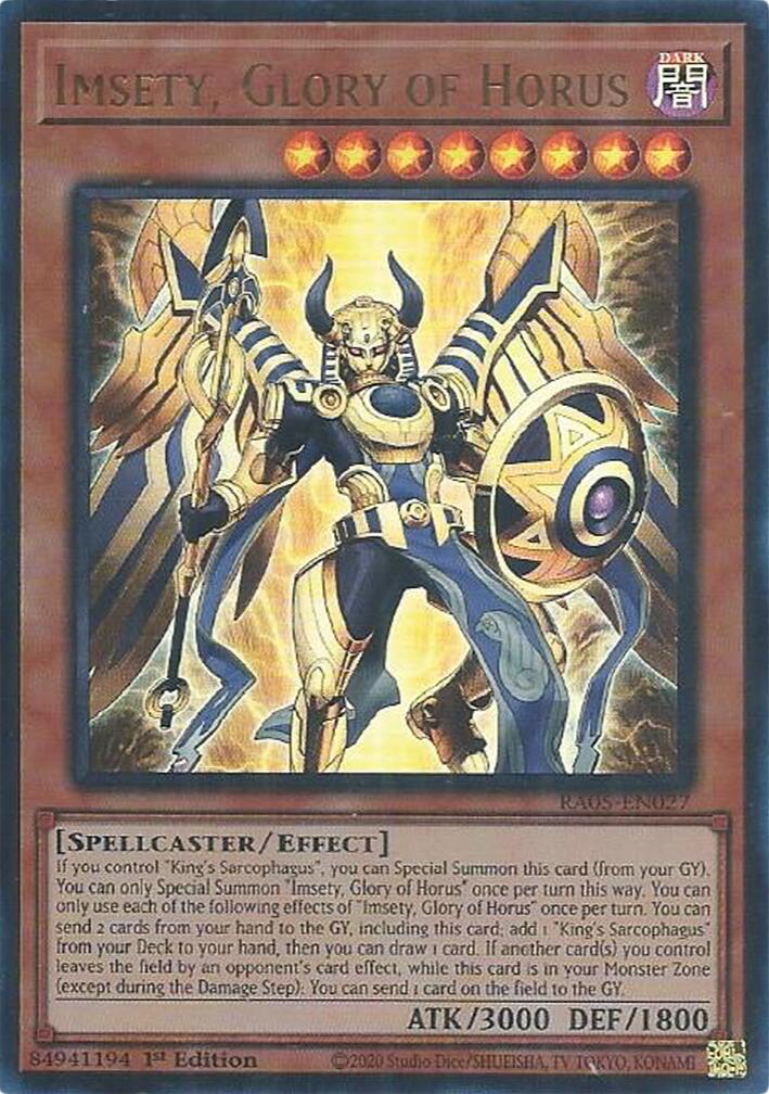 Imsety, Glory of Horus (Ultra Rare) [RA05-EN027] Ultra Rare | Exor Games New Glasgow