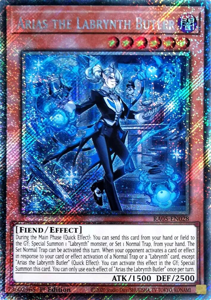 Arias the Labrynth Butler (Platinum Secret Rare) [RA05-EN028] Platinum Secret Rare | Exor Games New Glasgow