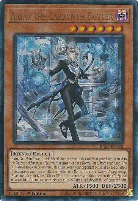 Arias the Labrynth Butler (Ultimate Rare) [RA05-EN028] Ultimate Rare | Exor Games New Glasgow