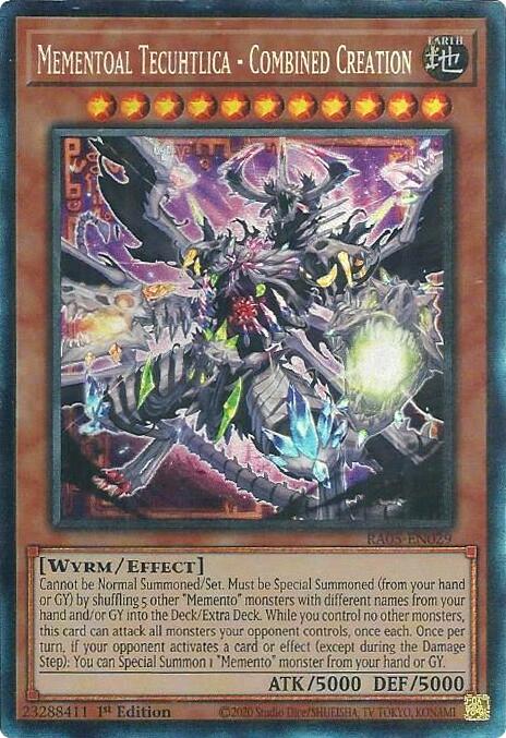 Mementoal Tecuhtlica - Combined Creation (Collector's Rare) [RA05-EN029] Collector's Rare | Exor Games New Glasgow
