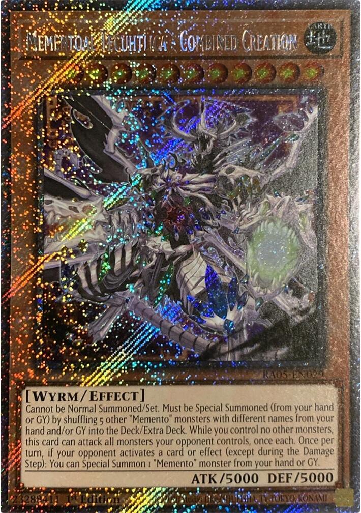 Mementoal Tecuhtlica - Combined Creation (Platinum Secret Rare) [RA05-EN029] Platinum Secret Rare | Exor Games New Glasgow