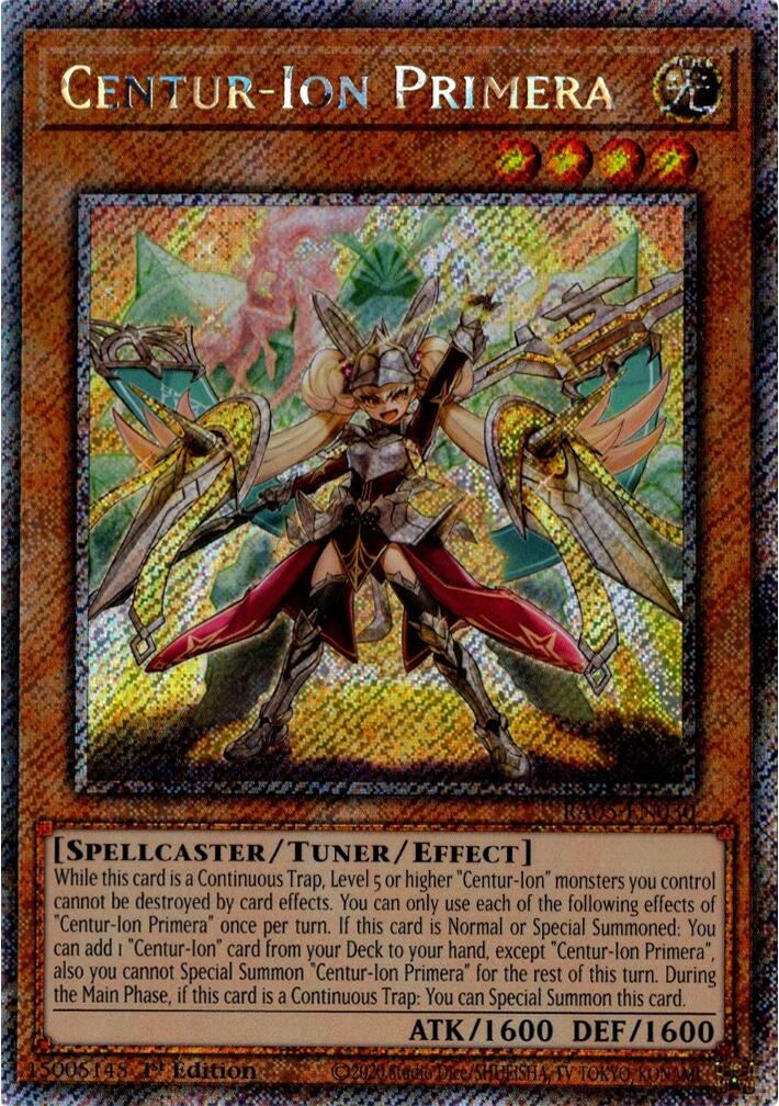 Centur-Ion Primera (Platinum Secret Rare) [RA05-EN030] Platinum Secret Rare | Exor Games New Glasgow