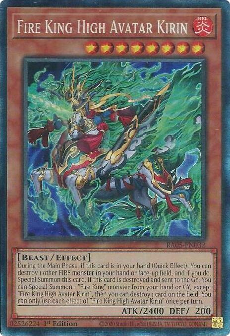 Fire King High Avatar Kirin (Collector's Rare) [RA05-EN032] Collector's Rare | Exor Games New Glasgow