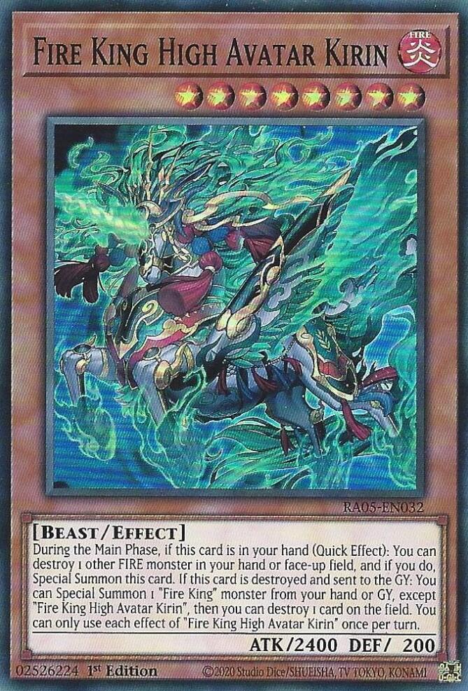 Fire King High Avatar Kirin [RA05-EN032] Super Rare | Exor Games New Glasgow