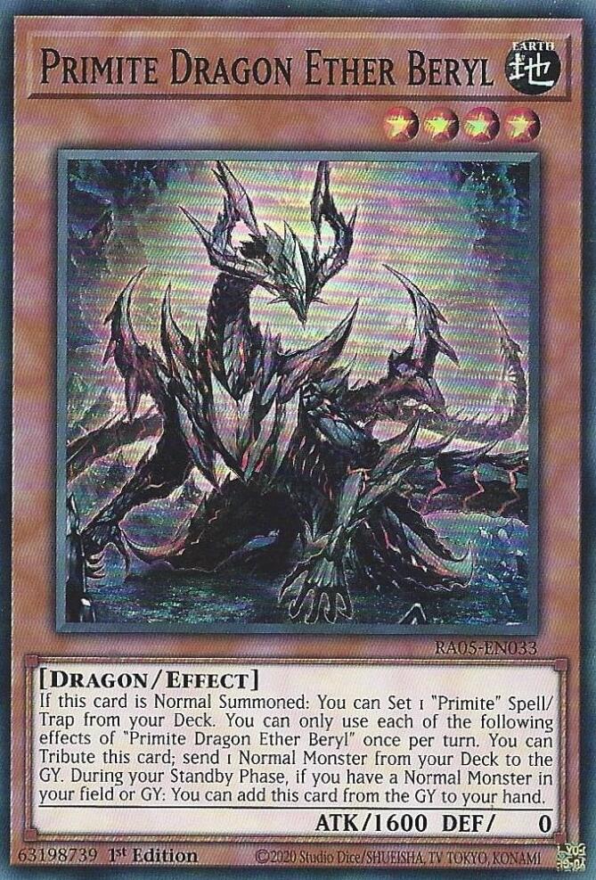 Primite Dragon Ether Beryl [RA05-EN033] Super Rare | Exor Games New Glasgow
