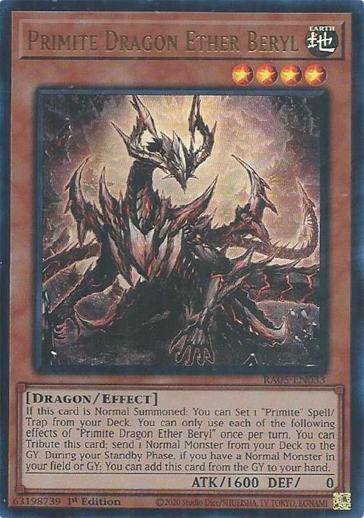 Primite Dragon Ether Beryl (Ultra Rare) [RA05-EN033] Ultra Rare | Exor Games New Glasgow