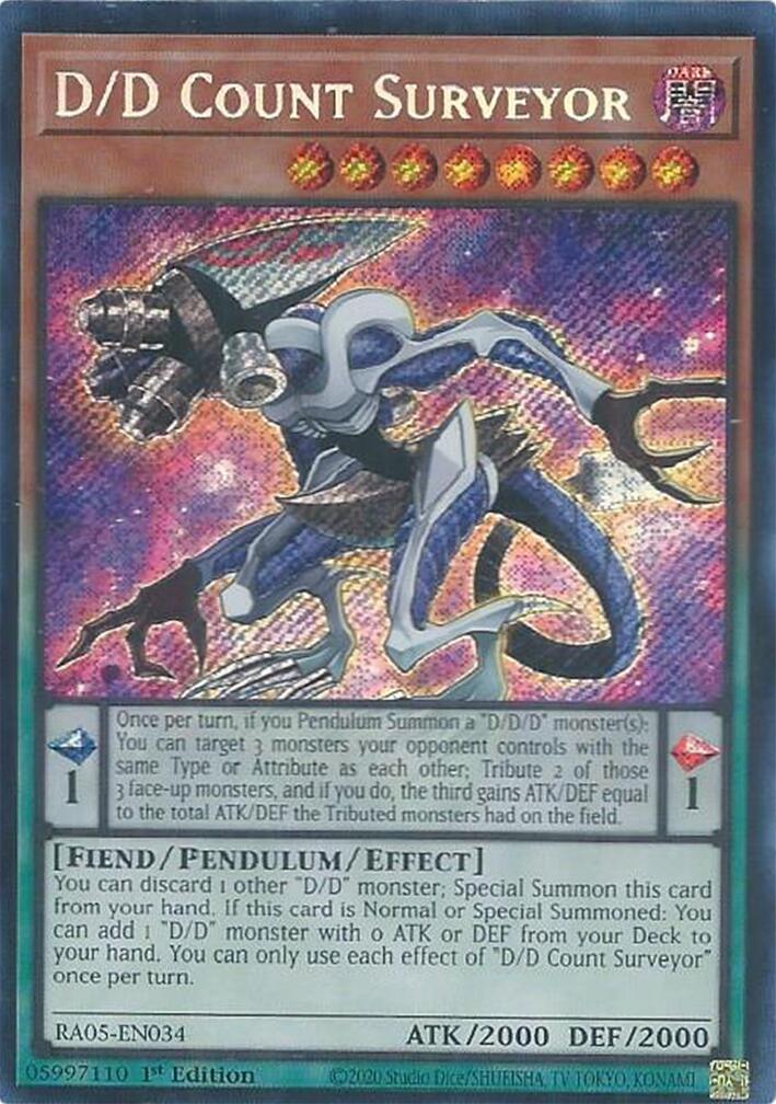 D/D Count Surveyor (Secret Rare) [RA05-EN034] Secret Rare | Exor Games New Glasgow