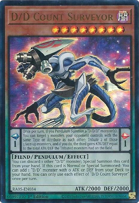 D/D Count Surveyor (Ultra Rare) [RA05-EN034] Ultra Rare | Exor Games New Glasgow