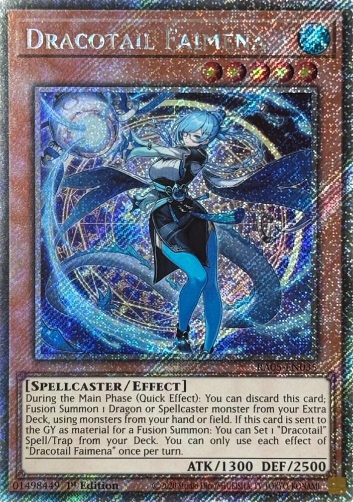 Dracotail Faimena (Platinum Secret Rare) [RA05-EN035] Platinum Secret Rare | Exor Games New Glasgow