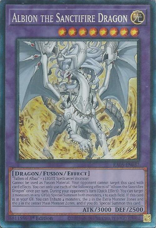 Albion the Sanctifire Dragon (Collector's Rare) [RA05-EN037] Collector's Rare | Exor Games New Glasgow