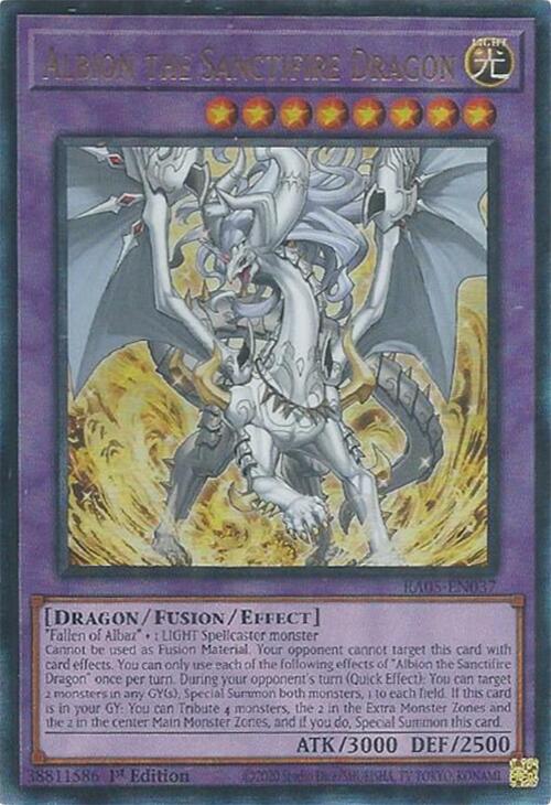 Albion the Sanctifire Dragon (Ultimate Rare) [RA05-EN037] Ultimate Rare | Exor Games New Glasgow