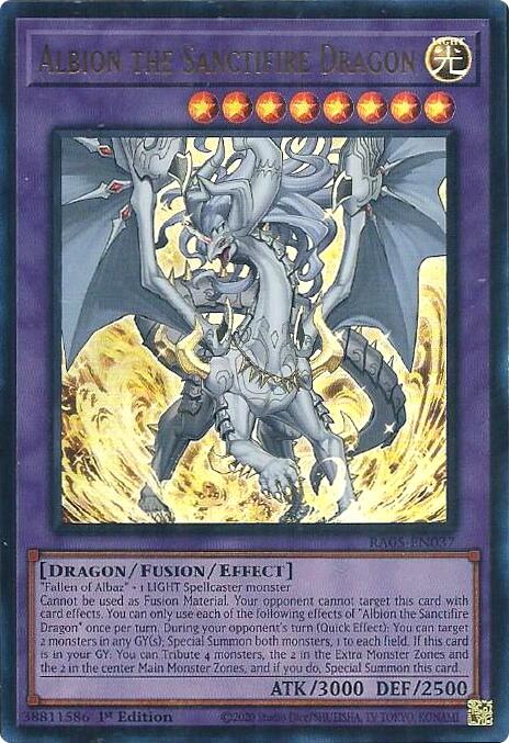 Albion the Sanctifire Dragon (Ultra Rare) [RA05-EN037] Ultra Rare | Exor Games New Glasgow