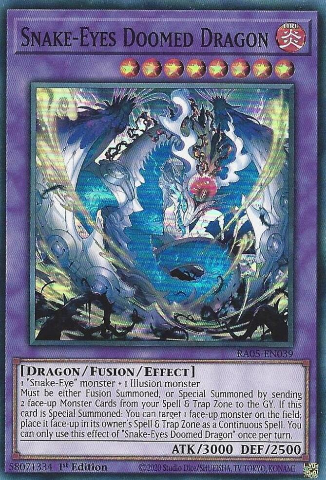Snake-Eyes Doomed Dragon [RA05-EN039] Super Rare | Exor Games New Glasgow