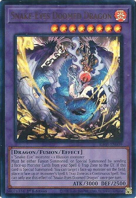 Snake-Eyes Doomed Dragon (Ultra Rare) [RA05-EN039] Ultra Rare | Exor Games New Glasgow