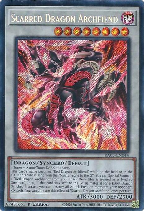 Scarred Dragon Archfiend (Secret Rare) [RA05-EN044] Secret Rare | Exor Games New Glasgow
