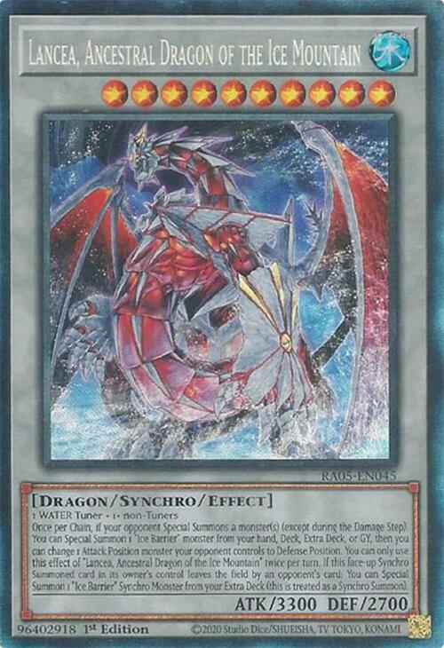 Lancea, Ancestral Dragon of the Ice Mountain (Collector's Rare) [RA05-EN045] Collector's Rare | Exor Games New Glasgow