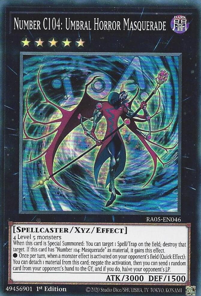Number C104: Umbral Horror Masquerade [RA05-EN046] Super Rare | Exor Games New Glasgow