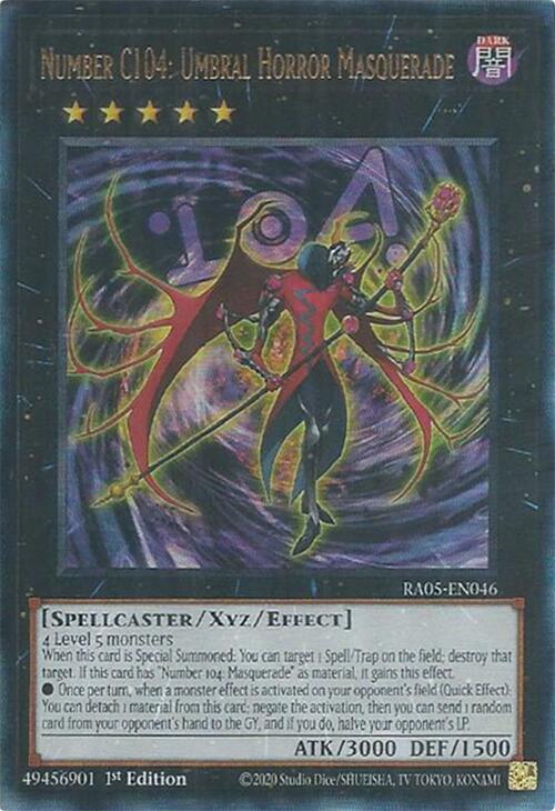 Number C104: Umbral Horror Masquerade (Ultimate Rare) [RA05-EN046] Ultimate Rare | Exor Games New Glasgow