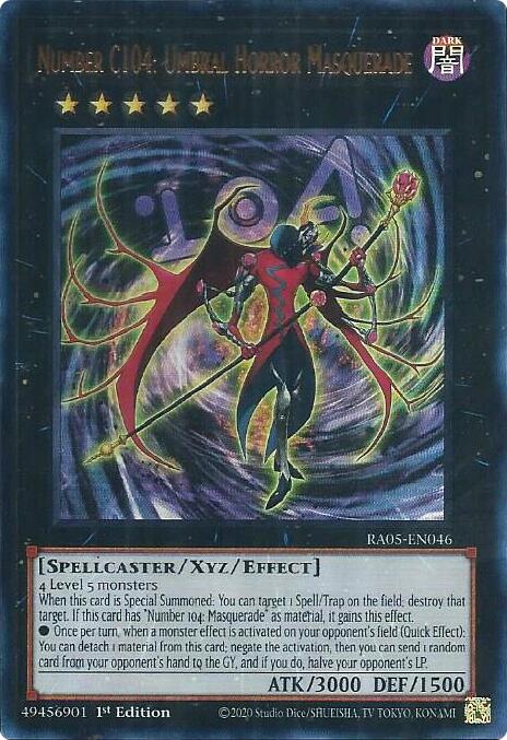 Number C104: Umbral Horror Masquerade (Ultra Rare) [RA05-EN046] Ultra Rare | Exor Games New Glasgow