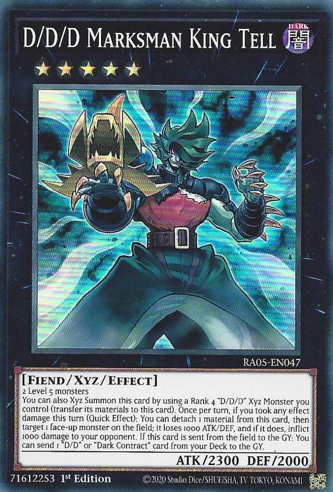 D/D/D Marksman King Tell [RA05-EN047] Super Rare | Exor Games New Glasgow