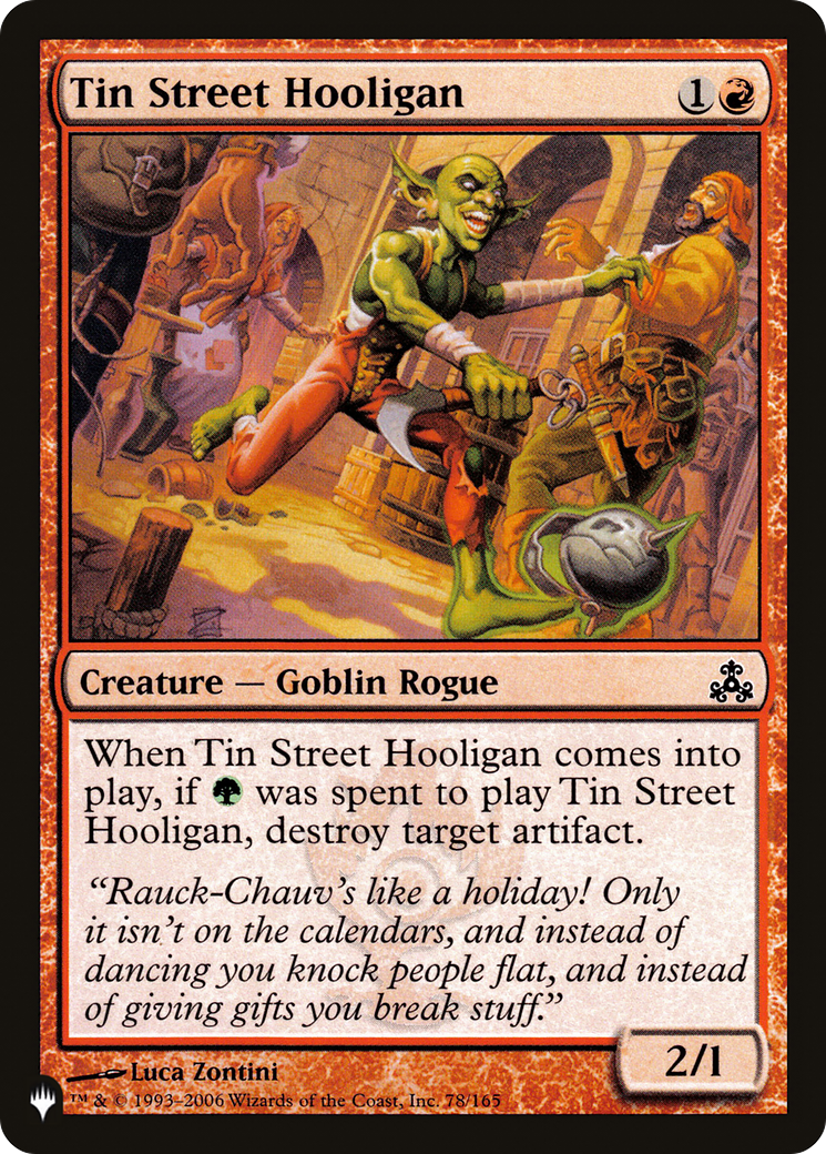 Tin Street Hooligan [The List Reprints] | Exor Games New Glasgow