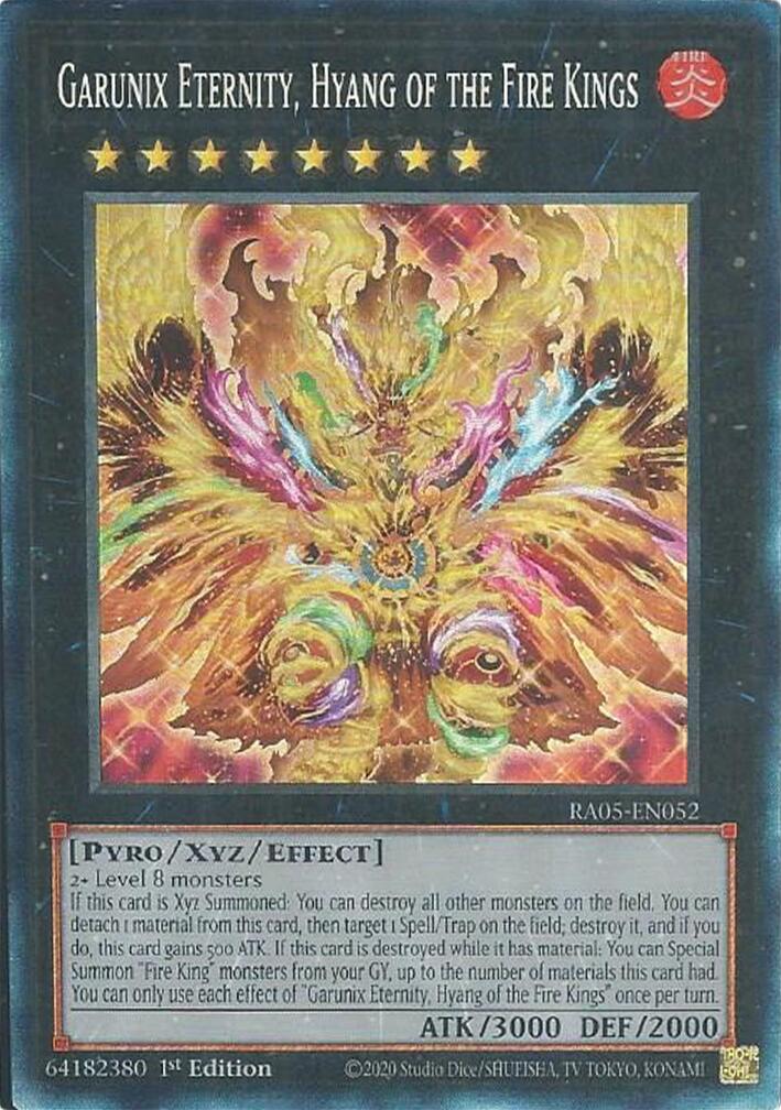 Garunix Eternity, Hyang of the Fire Kings (Collector's Rare) [RA05-EN052] Collector's Rare | Exor Games New Glasgow