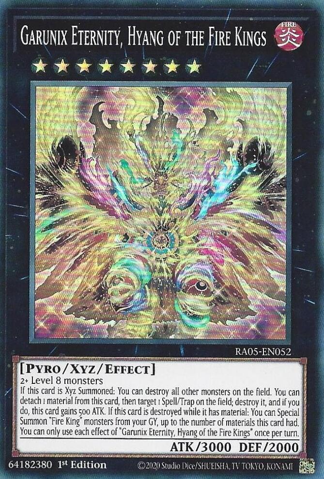 Garunix Eternity, Hyang of the Fire Kings [RA05-EN052] Super Rare | Exor Games New Glasgow