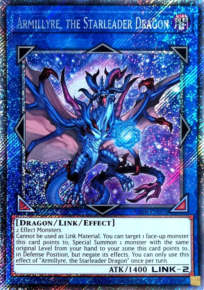 Armillyre, the Starleader Dragon (Platinum Secret Rare) [RA05-EN055] Platinum Secret Rare | Exor Games New Glasgow