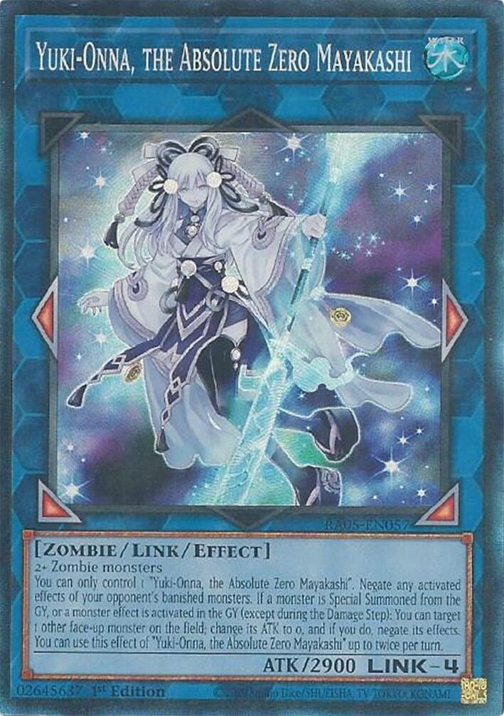 Yuki-Onna, the Absolute Zero Mayakashi (Collector's Rare) [RA05-EN057] Collector's Rare | Exor Games New Glasgow