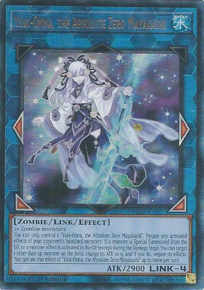Yuki-Onna, the Absolute Zero Mayakashi (Ultimate Rare) [RA05-EN057] Ultimate Rare | Exor Games New Glasgow