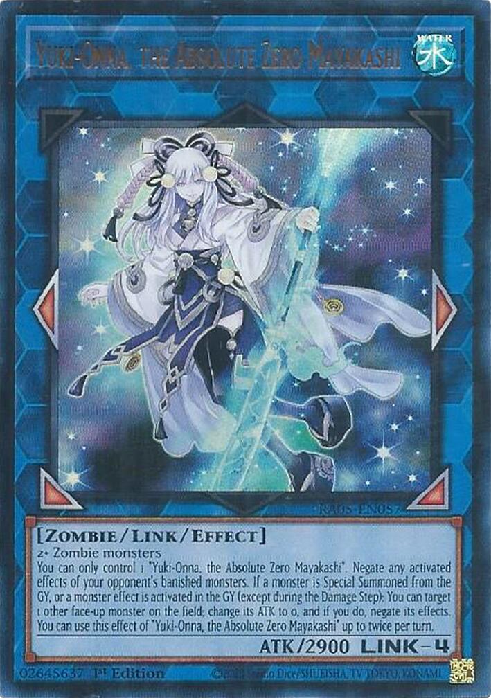Yuki-Onna, the Absolute Zero Mayakashi (Ultra Rare) [RA05-EN057] Ultra Rare | Exor Games New Glasgow