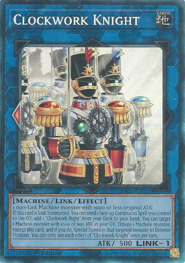 Clockwork Knight (Collector's Rare) [RA05-EN058] Collector's Rare | Exor Games New Glasgow