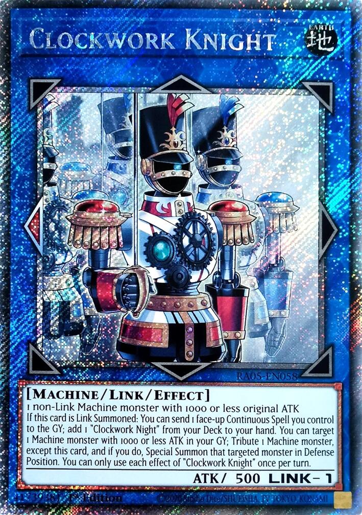 Clockwork Knight (Platinum Secret Rare) [RA05-EN058] Platinum Secret Rare | Exor Games New Glasgow