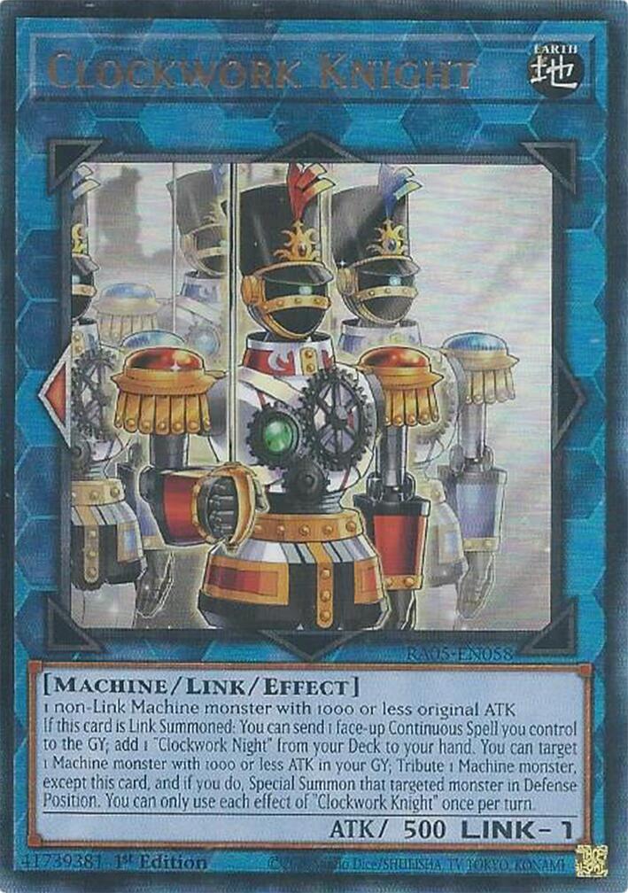 Clockwork Knight (Ultimate Rare) [RA05-EN058] Ultimate Rare | Exor Games New Glasgow