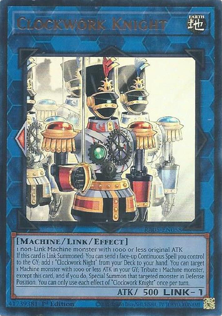 Clockwork Knight (Ultra Rare) [RA05-EN058] Ultra Rare | Exor Games New Glasgow