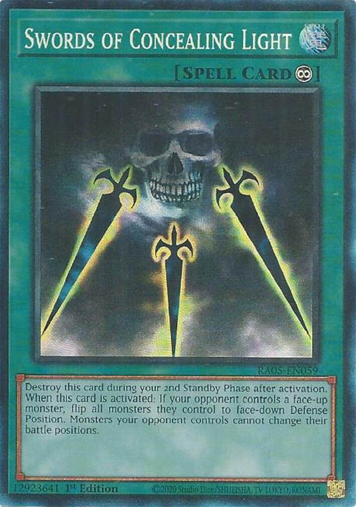 Swords of Concealing Light (Collector's Rare) [RA05-EN059] Collector's Rare | Exor Games New Glasgow