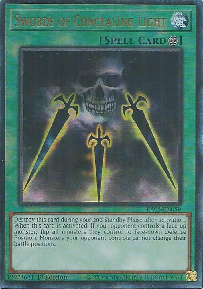Swords of Concealing Light (Ultimate Rare) [RA05-EN059] Ultimate Rare | Exor Games New Glasgow