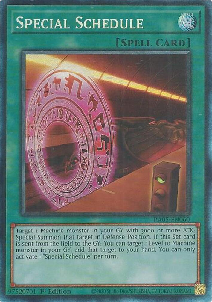 Special Schedule (Collector's Rare) [RA05-EN060] Collector's Rare | Exor Games New Glasgow
