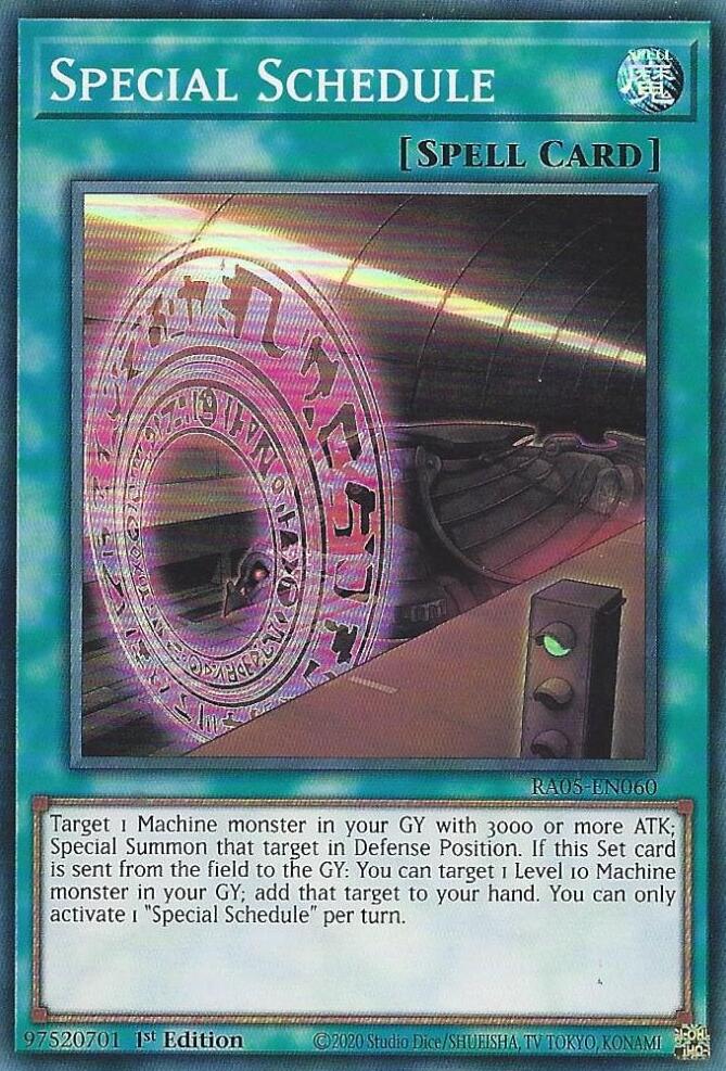Special Schedule [RA05-EN060] Super Rare | Exor Games New Glasgow