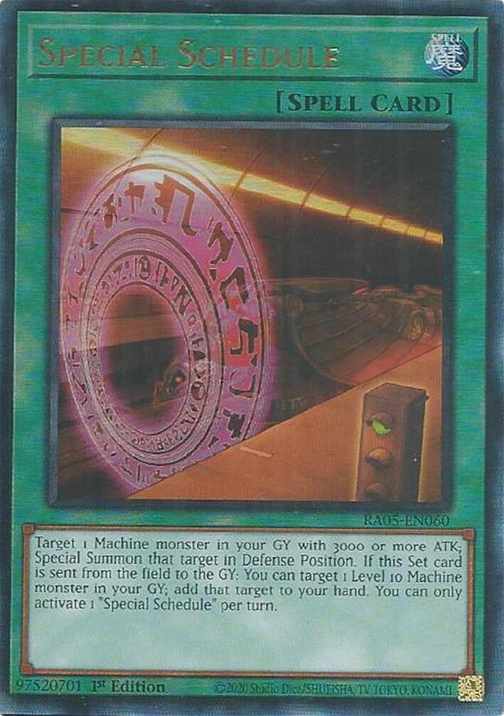 Special Schedule (Ultimate Rare) [RA05-EN060] Ultimate Rare | Exor Games New Glasgow