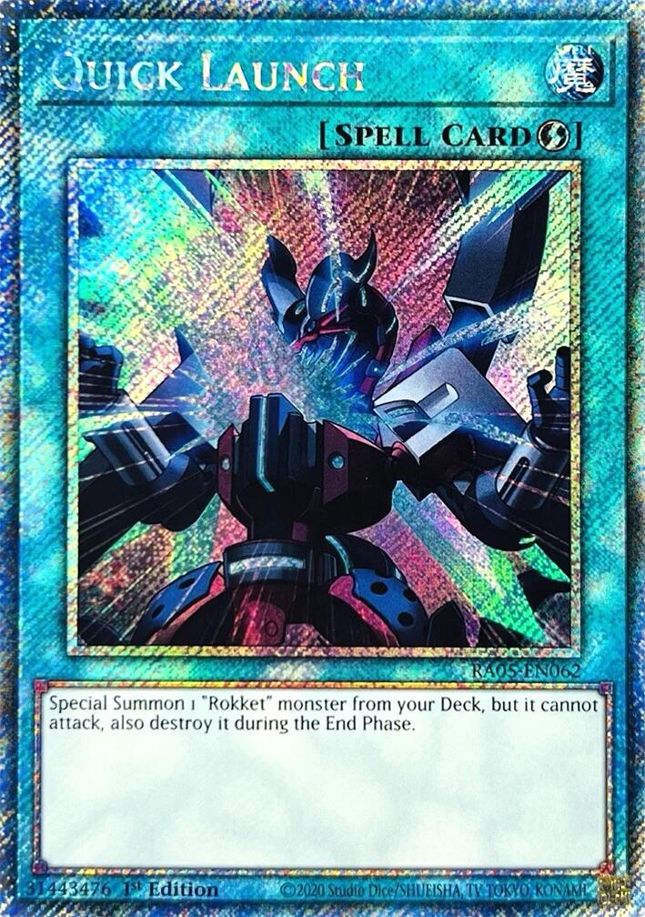 Quick Launch (Platinum Secret Rare) [RA05-EN062] Platinum Secret Rare | Exor Games New Glasgow