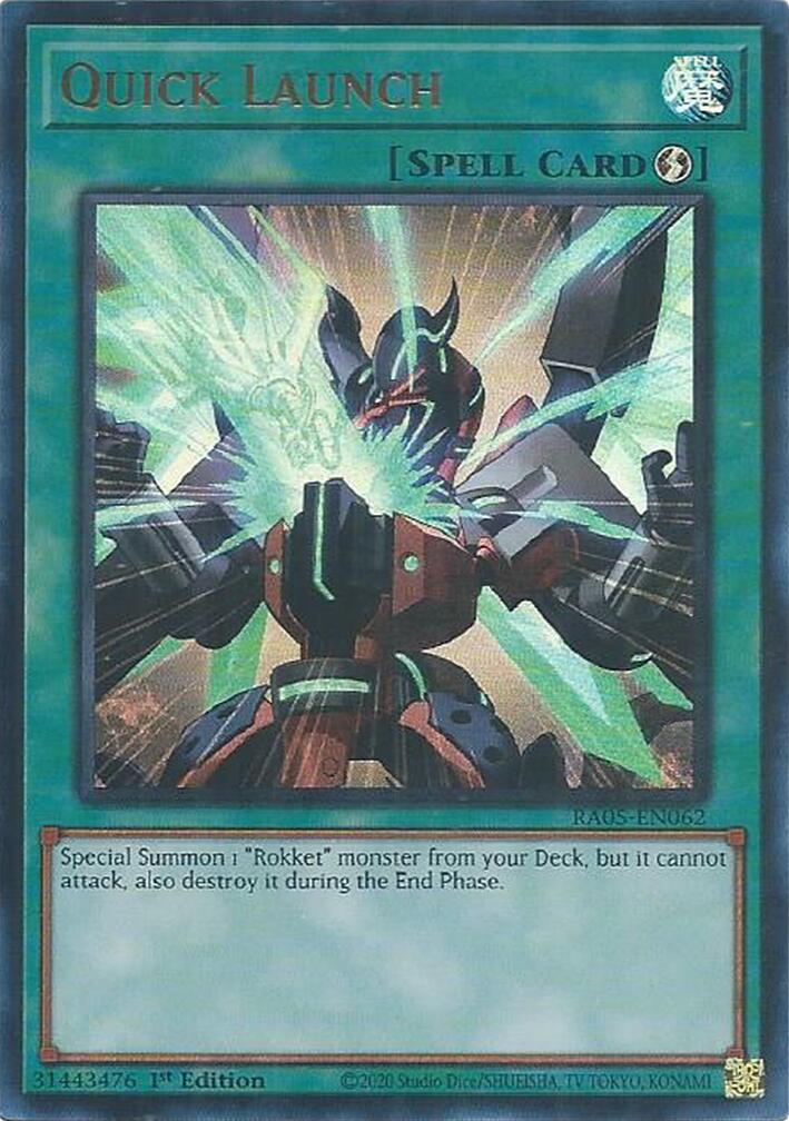 Quick Launch (Ultra Rare) [RA05-EN062] Ultra Rare | Exor Games New Glasgow