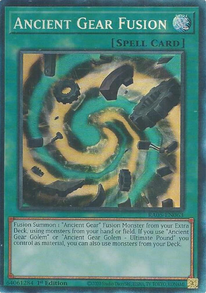 Ancient Gear Fusion (Collector's Rare) [RA05-EN063] Collector's Rare | Exor Games New Glasgow