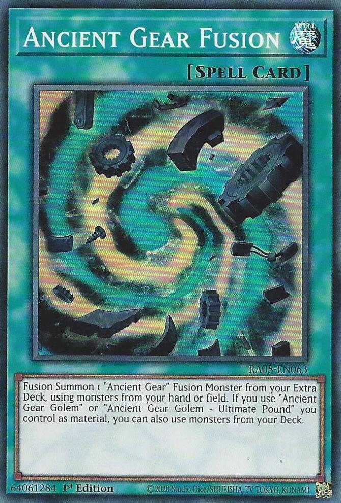 Ancient Gear Fusion [RA05-EN063] Super Rare | Exor Games New Glasgow
