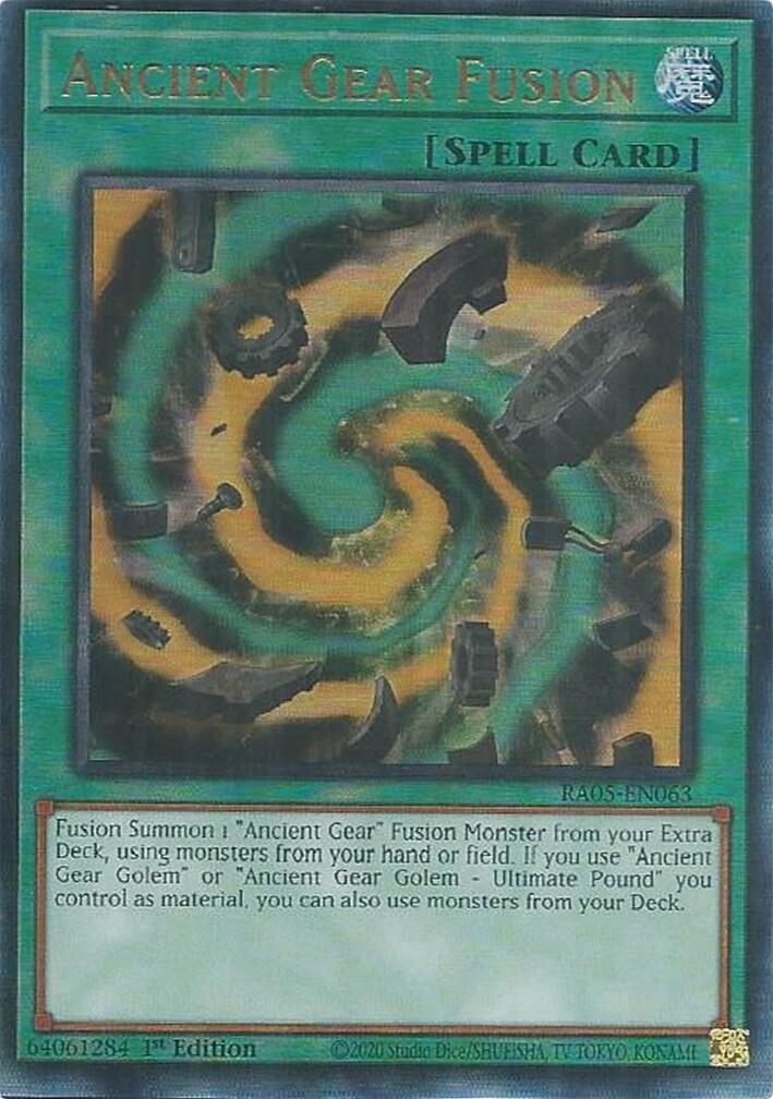 Ancient Gear Fusion (Ultimate Rare) [RA05-EN063] Ultimate Rare | Exor Games New Glasgow