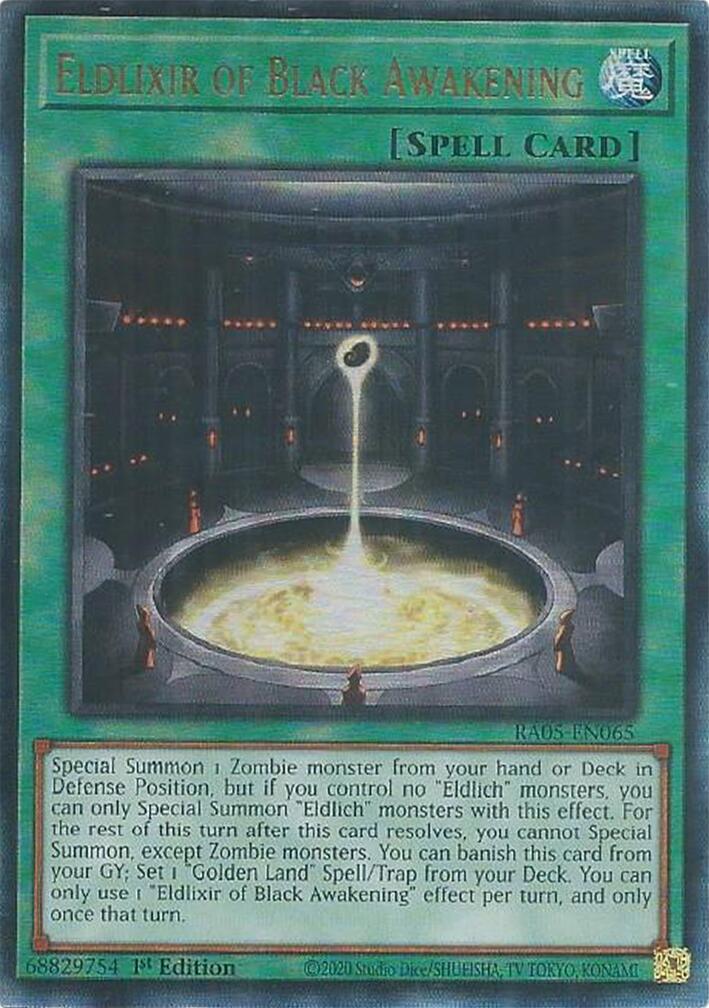 Eldlixir of Black Awakening (Ultimate Rare) [RA05-EN065] Ultimate Rare | Exor Games New Glasgow