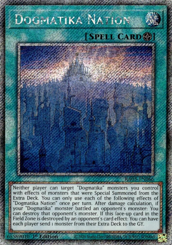 Dogmatika Nation (Platinum Secret Rare) [RA05-EN066] Platinum Secret Rare | Exor Games New Glasgow