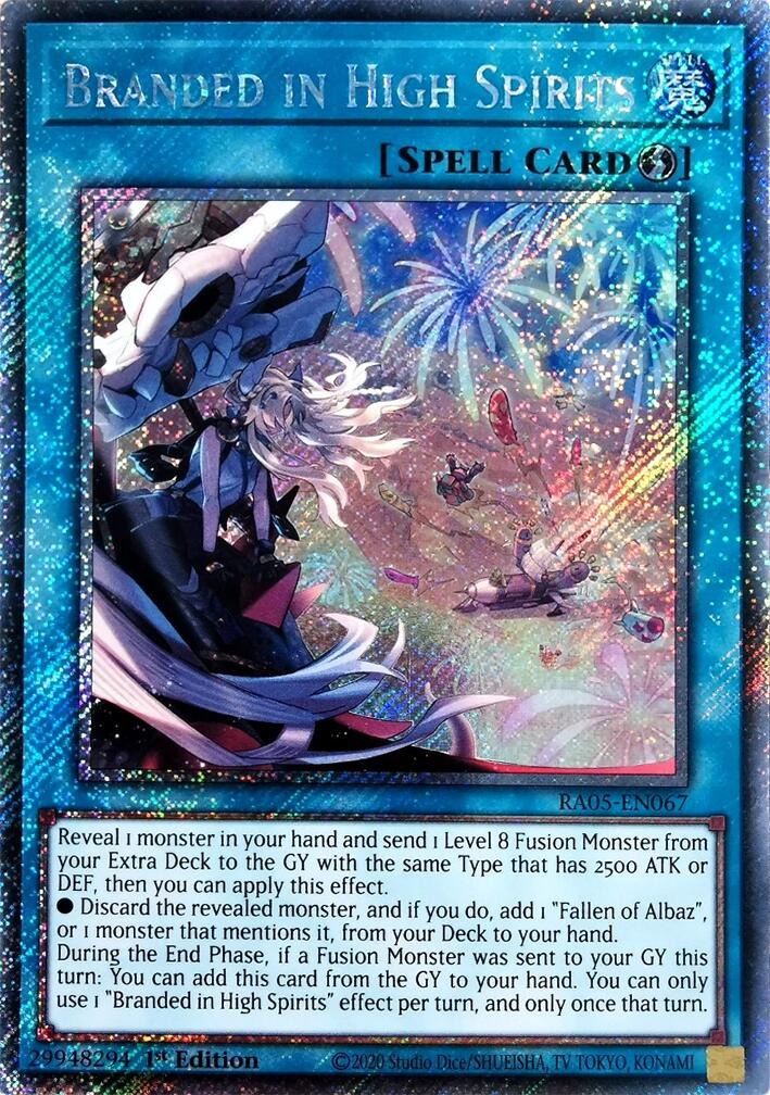 Branded in High Spirits (Platinum Secret Rare) [RA05-EN067] Platinum Secret Rare | Exor Games New Glasgow